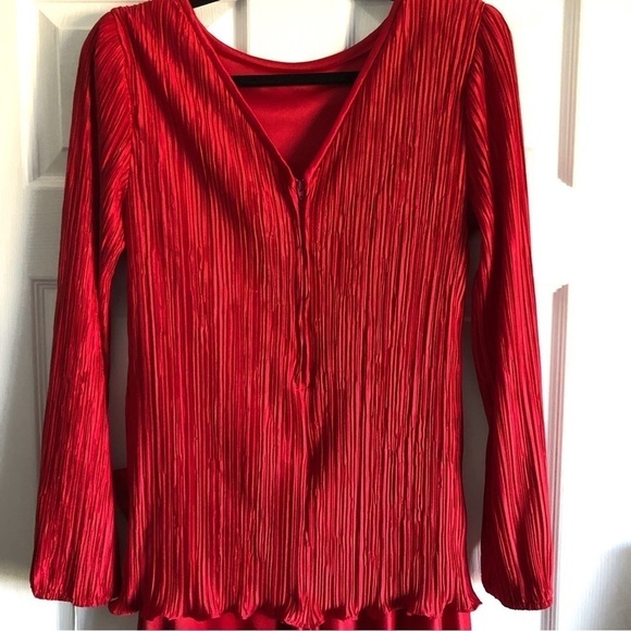 Vintage After Dark red 80’s party dress in size S - Picture 7 of 11
